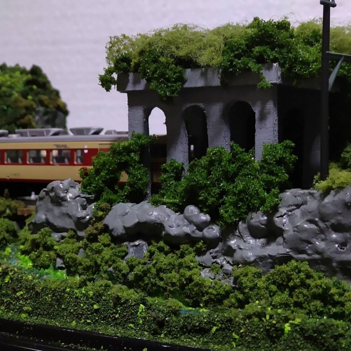 Amazon.co.jp: 鉄道模型 ジオラマ クリアケース 完成品 レイアウトN